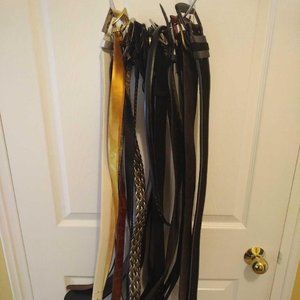 Belt lot; 21 assorted belts